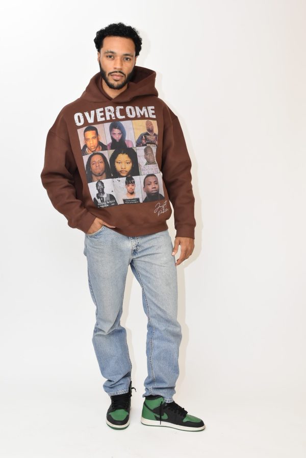 OVERCOME HOODIE BROWN - Image 4