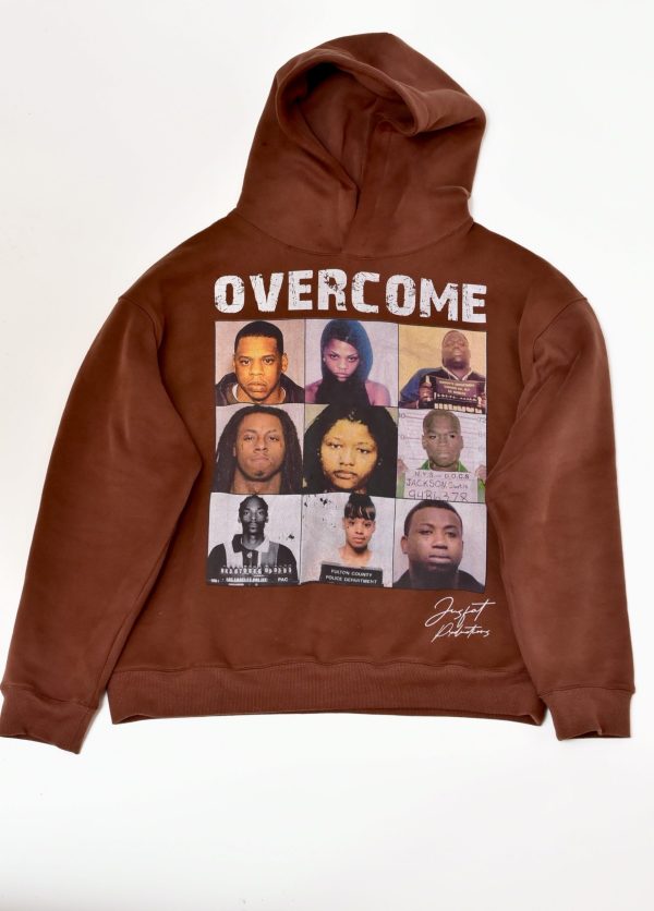 OVERCOME HOODIE BROWN